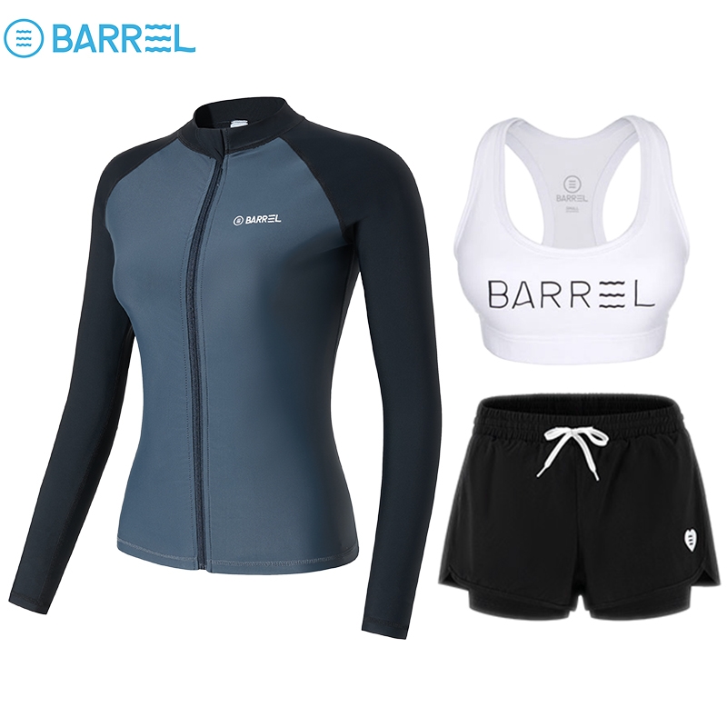 Girl's black and gray zipper top, white-letter vest, three pairs of black shorts